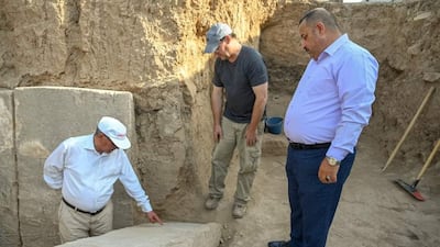 Eight slabs were found at Mashki Gate, or Al Maska in Arabic.