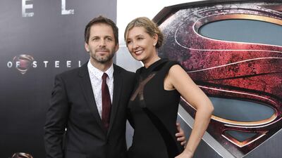 Director Zack Snyder and his wife, producer Deborah Snyder, at the Man Of Steel world premiere in New York. Evan Agostini / Invision / AP