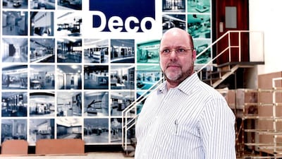 Hugh Bigley is the general manager of Deco Emirates, an interior design business. Jeffrey E Biteng / The National
