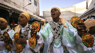 A scenes from the annual gnawa festival of Essaouira in Morocco. North African music is only one of the many rich strands that have informed black culture across the Atlantic. Abdelhak Senna / AFP Photo
