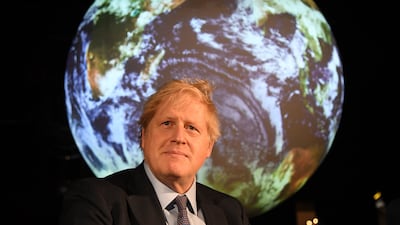 British Prime Minister Boris Johnson says the Cop26 Summit will mark 'the turning point for humanity'. Getty Images