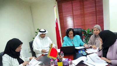 The Minister of Health of Bahrain participates in an emergency meeting held by the Health Ministers of the GCC. Courtesy Bahrain News Agency