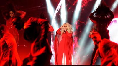Christina Aguilera performs at Mawazine 2016 in Rabat. Fadel Senna / AFP