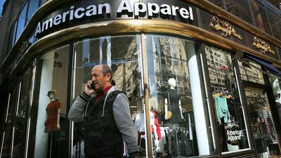 American Apparel filed for bankruptcy in 2014 in part because it had not managed its working capital correctly. Spencer Platt / AFP