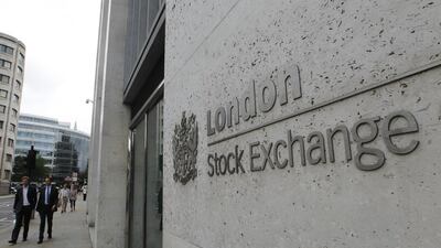 The London Stock Exchange. Markets around the world were caught by the stock crash that became known as Black Monday. Sang Tan / AP Photo