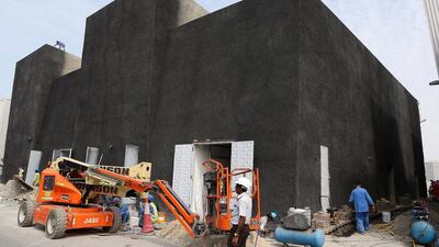 Concrete, the new museum and gallery which is under construction in Alserkal Avenue, Al Quoz, Dubai. Pawan Singh / The National