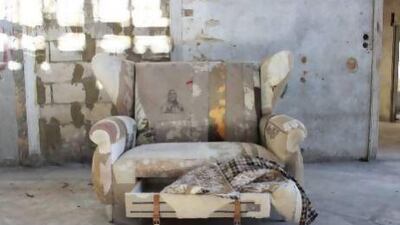 Bokja's Migration sofa has a drawer at its base that calls to mind a suitcase full of clothes. Courtesy Bokja