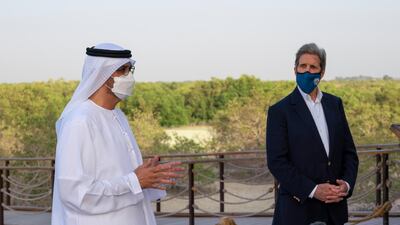 The Leaders Summit, held virtually last week, featured 40 world leaders who discussed the climate challenge. Pictured; Dr Sultan Al Jaber (left), John Kerry (Right)