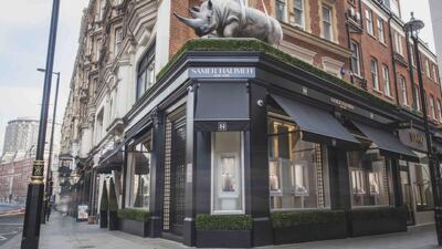 Samer Halimeh NY's new store at 161 Knightsbridge in the heart of London’s luxury retail district. Courtesy Samer Halimeh NY