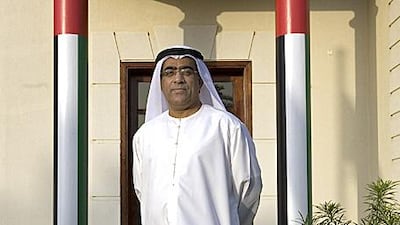 Ahmed al Kamali outside the Dubai offices of the UAE Athletics Federation.