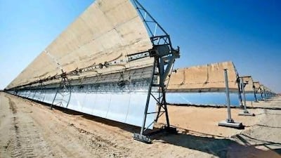 When completed at the end of the year, Shams 1 will provide 100 megawatts of electricity.