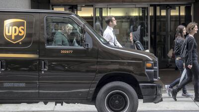 UPS is experimenting with hydrogen cell-powered vehicles. Victor J. Blue/Bloomberg