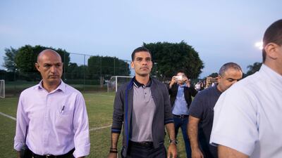 Mexican footballer Rafael Marquez, centre, arrives to give a press conference to deny accusations of ties to drug trafficking, at Atlas Football Club in Guadalajara, Mexico, on August 9, 2017. Refugio Ruiz / AP Photo