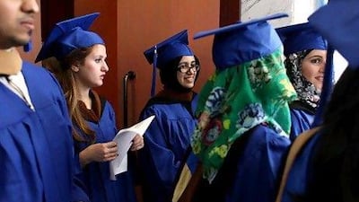 There is no substitute to having a good university degree in today's increasingly competitive world. Rich-Joseph Facun / The National