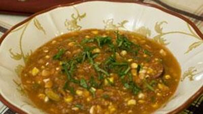 With its tangy vinegar and grassy sweetness of olive oil, gazpacho is a satisfying soup in summertime.