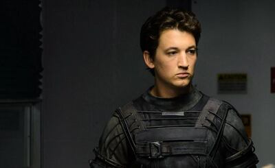 Miles Teller in Fantastic Four. Ben Rothstein / Twentieth Century Fox via AP