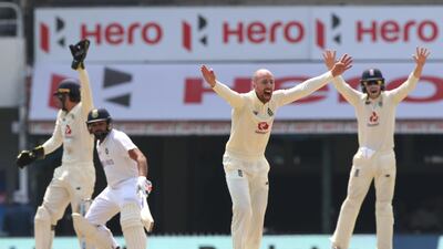Jack Leach picked up two wickets for England. Sportzpics / BCCI