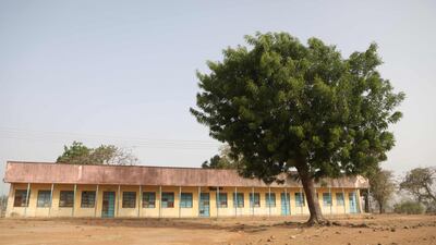 Deserted block of classrooms inside Government Science College. A former Nigerian lawmaker said the school had no perimeter fence, making it vulnerable to attack. AFP