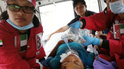 The Emirates volunteer medical team intensifies humanitarian relief tasks for those affected by the earthquake Nepal.