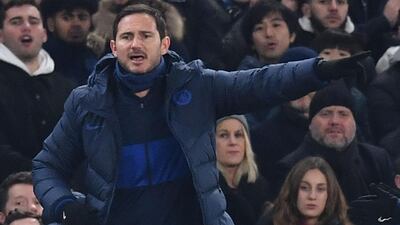 Chelsea manager Frank Lampard on the touchline. AFP
