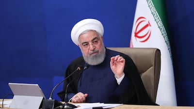 Hassan Rouhani spoke at a Cabinet meeting in Tehran on Wednesday. EPA