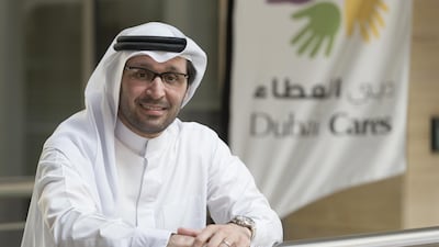 Tariq Al Gurg, chief executive of Dubai Cares, marks the anniversary of the charity’s establishment. Antonie Robertson / The National