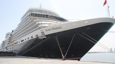 Queen Elizabeth calls at Zayed Port, Abu Dhabi and celebrates its 175th anniversary. Courtesy Abu Dhabi Ports