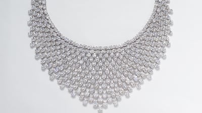A classic diamond necklace