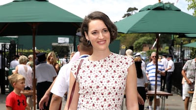 Phoebe Waller-Bridge, in Reformation, on day five of the Wimbledon Championships at the All England Lawn Tennis and Croquet Club. PA