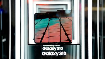 South Korean company Samsung receives huge response for its new Galaxy S10 series in Dubai. AFP