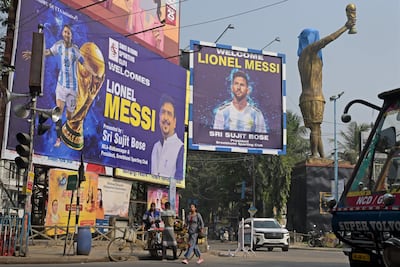 Messi has sparked a fan frenzy in India. AFP