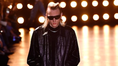 Rocker vibes at Celine. AFP