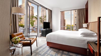The 19th floor offers 10,000 square feet of private living space with each guestroom/suite featuring floor-to-ceiling windows