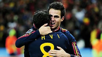 Xavi, No 8, and Fabregas are icons of flair.