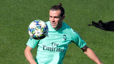 Real Madrid's Gareth Bale during training at Ciudad Real Madrid, Valdebebas, Spain ahead of the Champions League match against Club Brugge on Tuesday. Reuters