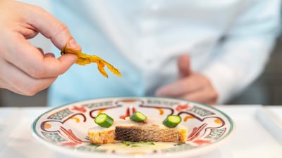 Paco Morales shows off his Spanish restaurant's three-star pedigree with beautifully plated dishes in Dubai. Photo: Qabu