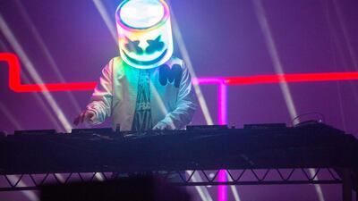 Marshmello performs at RedfestDXB. Courtesy of Virgin Radio