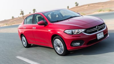 The Dodge Neon, now in UAE showrooms. Nick England for The National