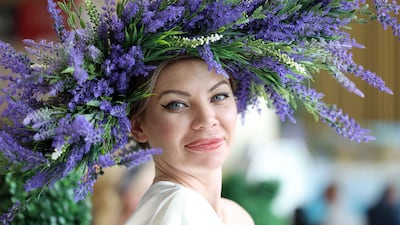 An eye-catching lavender-inspired hat. Chris Whiteoak / The National