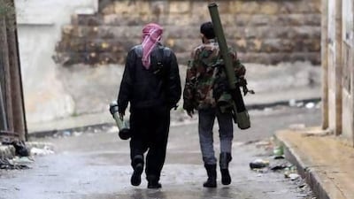 Members of the Free Syrian Army in the Al Izaa district in Aleppo. Opponents of the Brotherhood worry about its rising influence, their fears stoked by what they view as the authoritarian tendencies it has shown after rising to power in post-Mubarak Egypt.