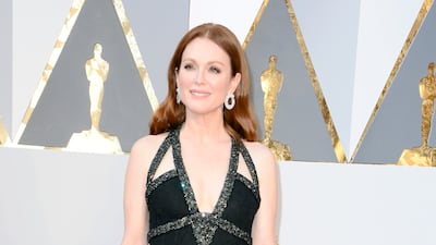 Julianne Moore, in Chanel, arrives for the 88th annual Academy Awards at the Dolby Theatre in Hollywood, California, on February 28, 2016. EPA