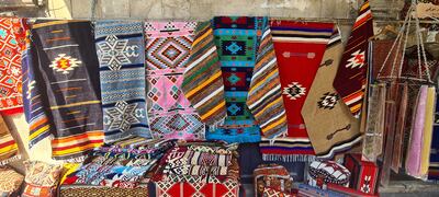 Brocade includes a mix of natural silk, silver and gold woven fabrics. Danny Makki / The National