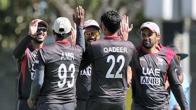 UAE beat Surrey by 66 runs at the ICC Academy in Dubai on Wednesday. They face more English county opposition on Sunday when they take on Lancashire in a 50-over match. Chris Whiteoak / The National