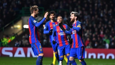 Lionel Messi was once again instrumental in Barcelona's victory – this time against Celtic. Mike Hewitt / Getty Images