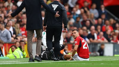 Diogo Dalot - 6: Third straight league start. Subject of a yellow card tackle by Lampety after three minutes. Top play to set up Rashford on 25. Nicked ball off Mitoma to stop a 48th-minute attack. Another who didn’t do enough to stop the second goal conceded. Reuters