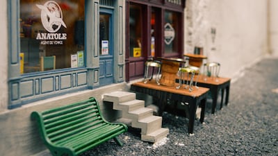 A miniature travel agent office and a jazz club in Bayonne, France. Courtesy Anonymouse MMX