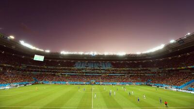 The outlook has been dim at Arena Pernambuco in Recife, Brazil, since the end of the World Cup in June. Alexander Hassenstein / Getty Images