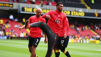 Etienne Capoue of Watford warms up before the match. Steve Bardens / Getty Images