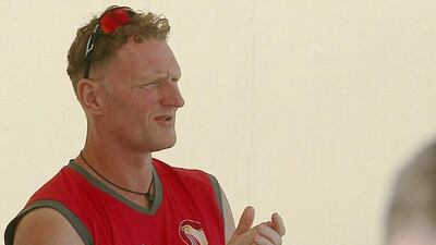 Dougie Brown, the UAE coach, was disappointed with his side's batting display in their loss to Nepal. Satish Kumar / The National