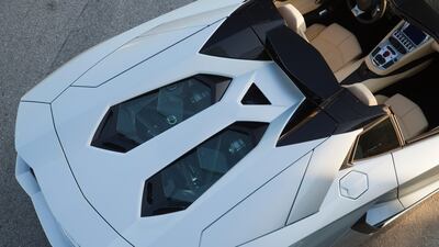 Lamborghini's Aventador Roadster. Photo courtesy Lamborghini